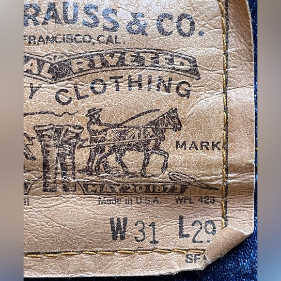 Vintage Levi’s orange tab 517 denim jeans. Free People - Picture 3 of 11